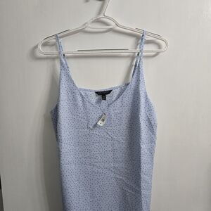Banana Republic Light Blue Polka Dot Tank Top